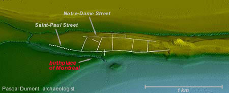 The streets of Ville-Marie in 1685