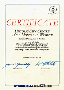 Certificate - Stockholm Challenge