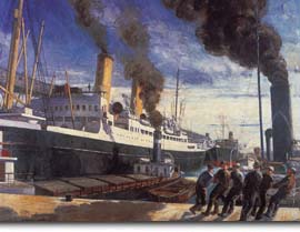 Dans le port de Montréal