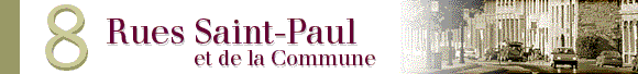 Rues Saint-Paul et de la Commune